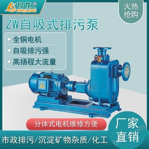 *ZW自吸式排污泵 定制不锈钢材质