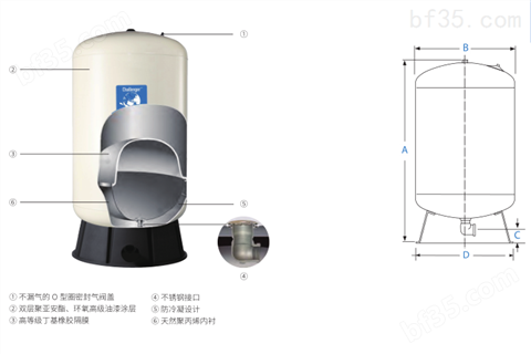 中国台湾进口GWS增压供水气压罐生产厂家